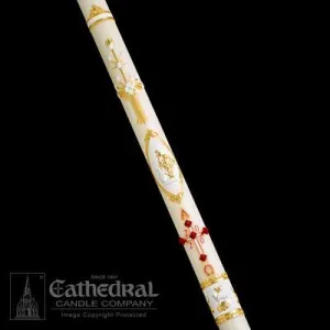 1-15/16" x 27" Ornamented Paschal Candle