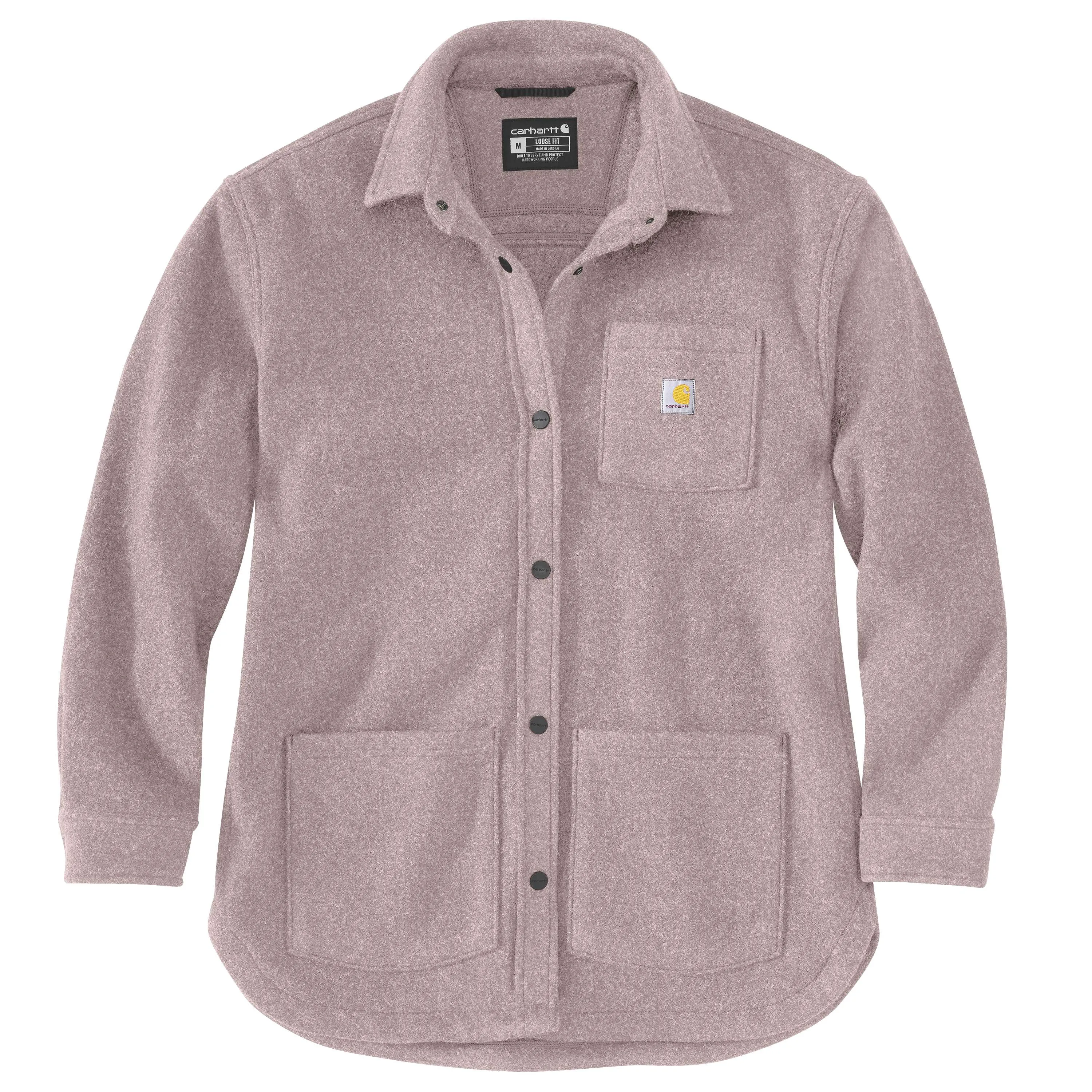 105988 - WOMEN'S LOOSE FIT BRUSHED FLEECE SHIRT JACKET