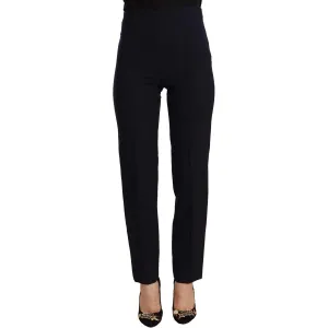 AGLINI Sleek High Waist Straight Cut Pants