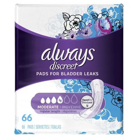 Always Discreet Moderate Regular Length Pads