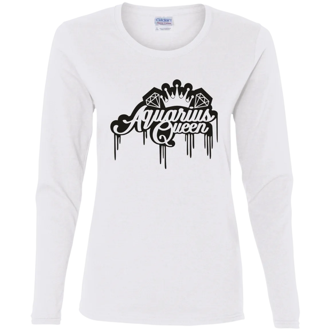 Aquarius Queen Ladies' Cotton LS T-Shirt