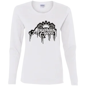 Aquarius Queen Ladies' Cotton LS T-Shirt