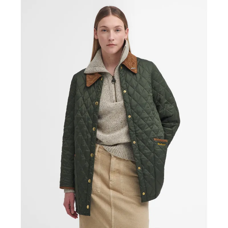 Barbour 30th Anniversary Modern Ladies Liddesdale Jacket - Olive/Classic