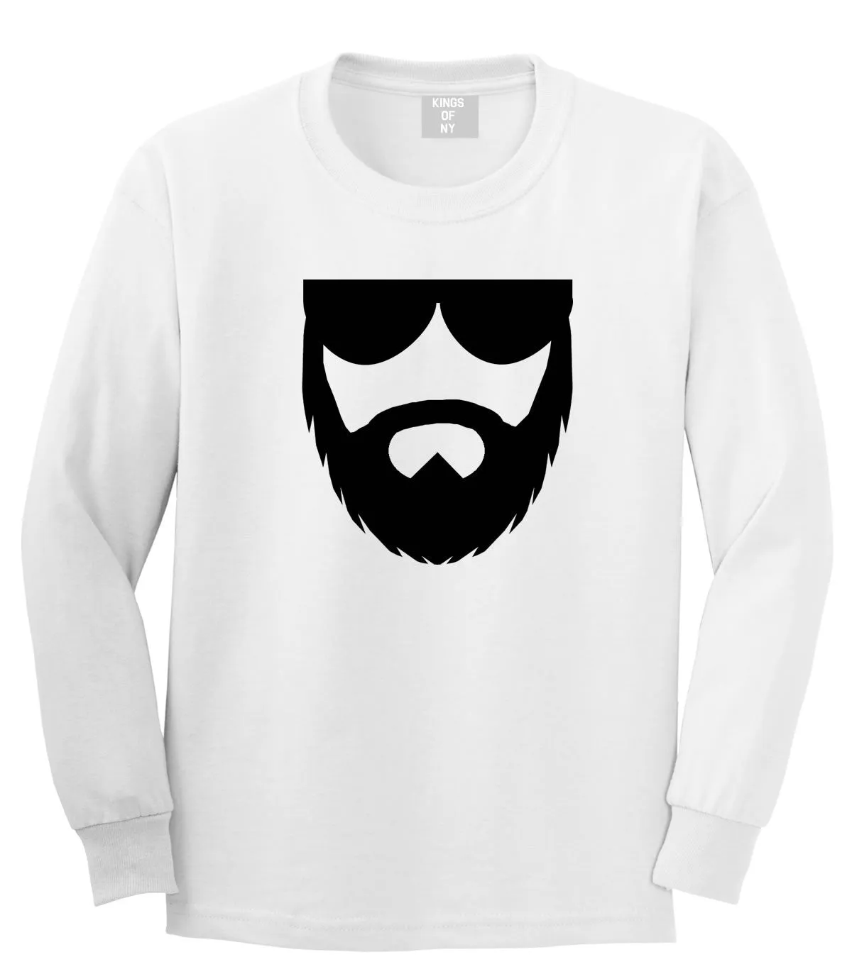 Beard With Glasses Long Sleeve T-Shirt