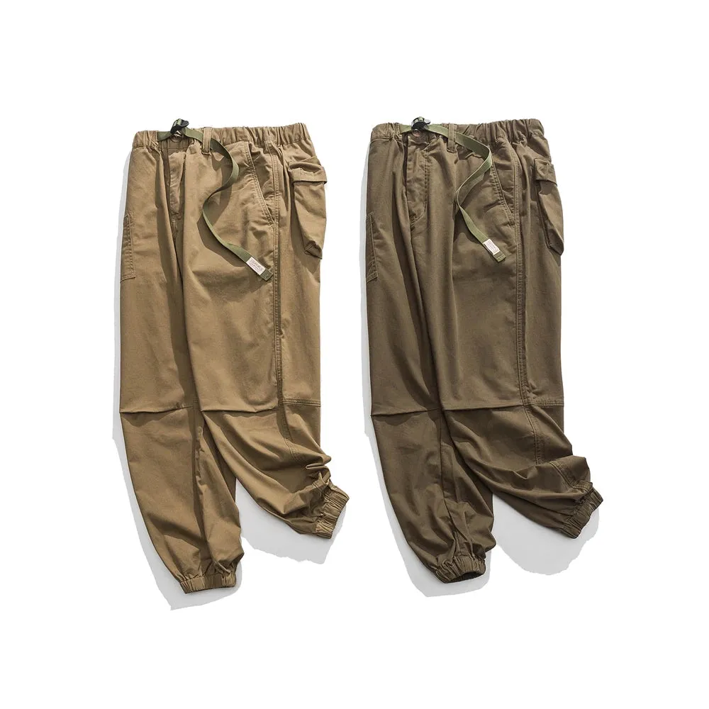 Belted Cuffed Cargo Pants