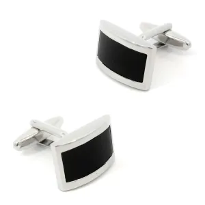 Black Domed Design Cufflinks