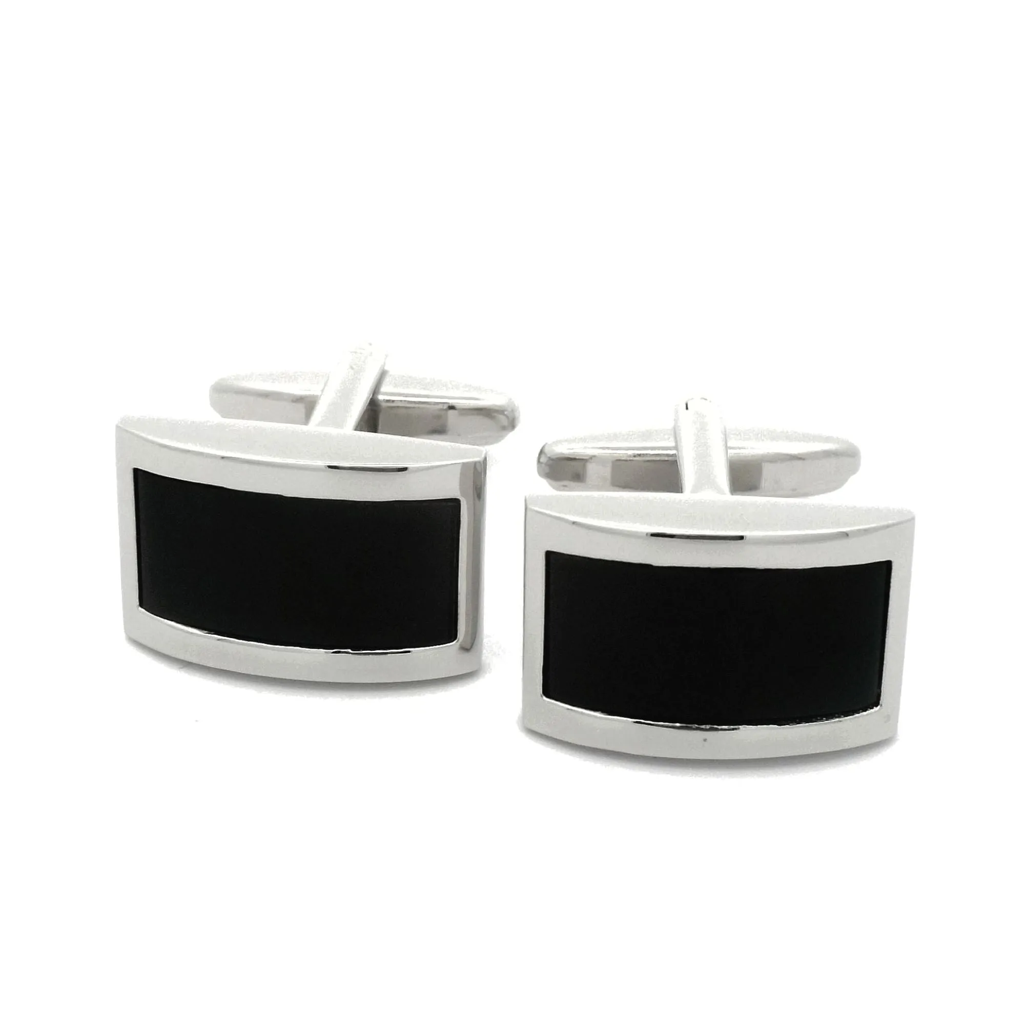 Black Domed Design Cufflinks