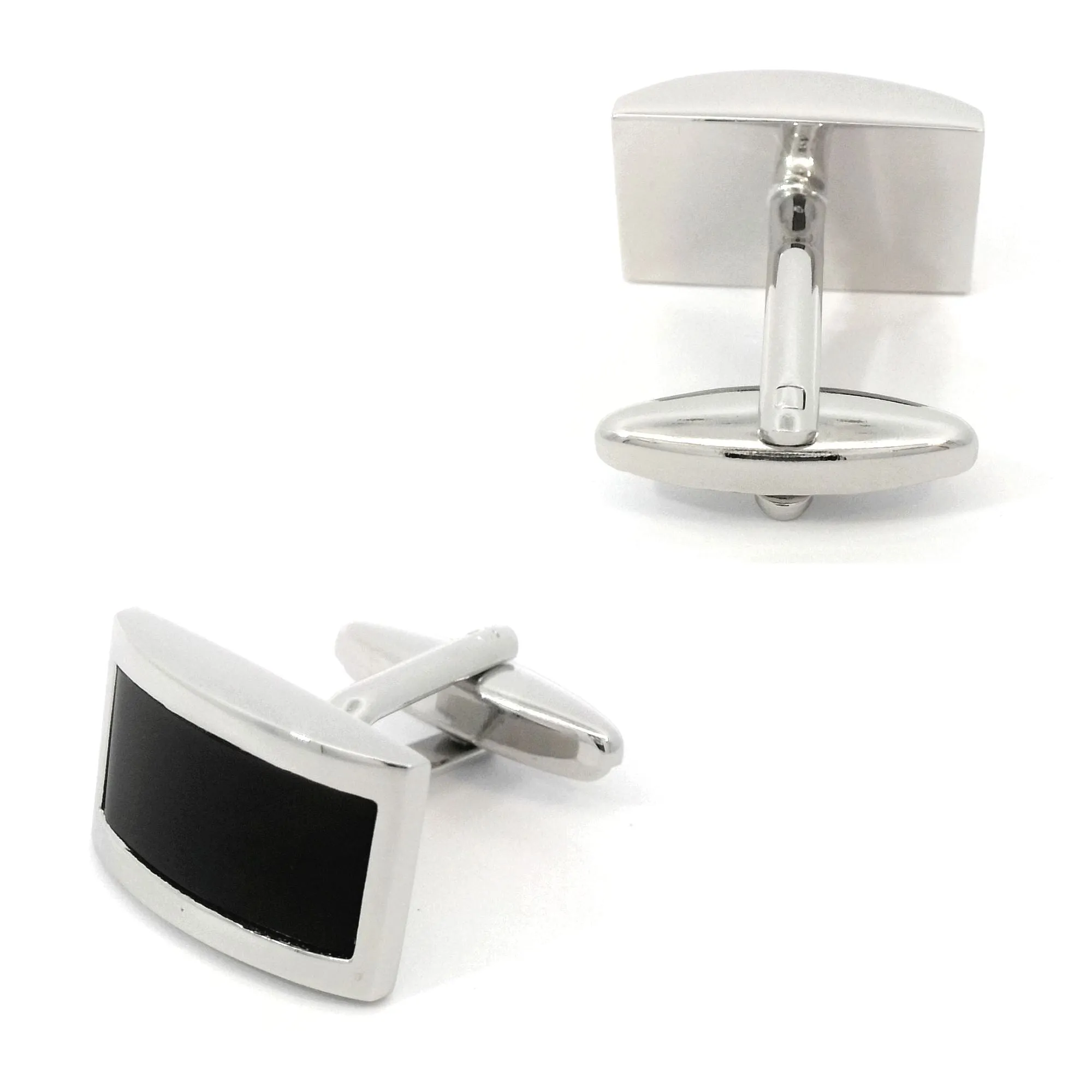 Black Domed Design Cufflinks