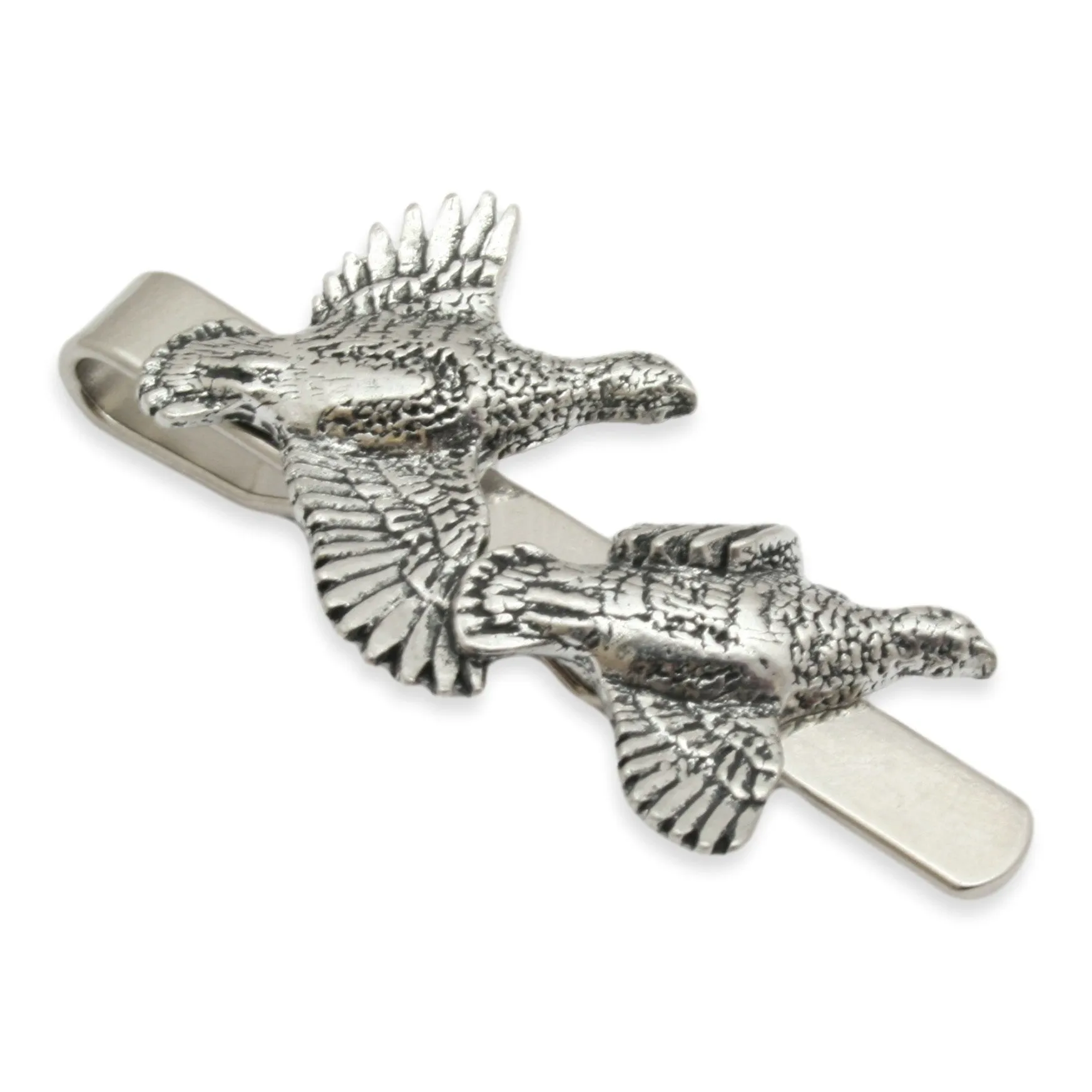 Brace of Partridge Tie Tac English Pewter