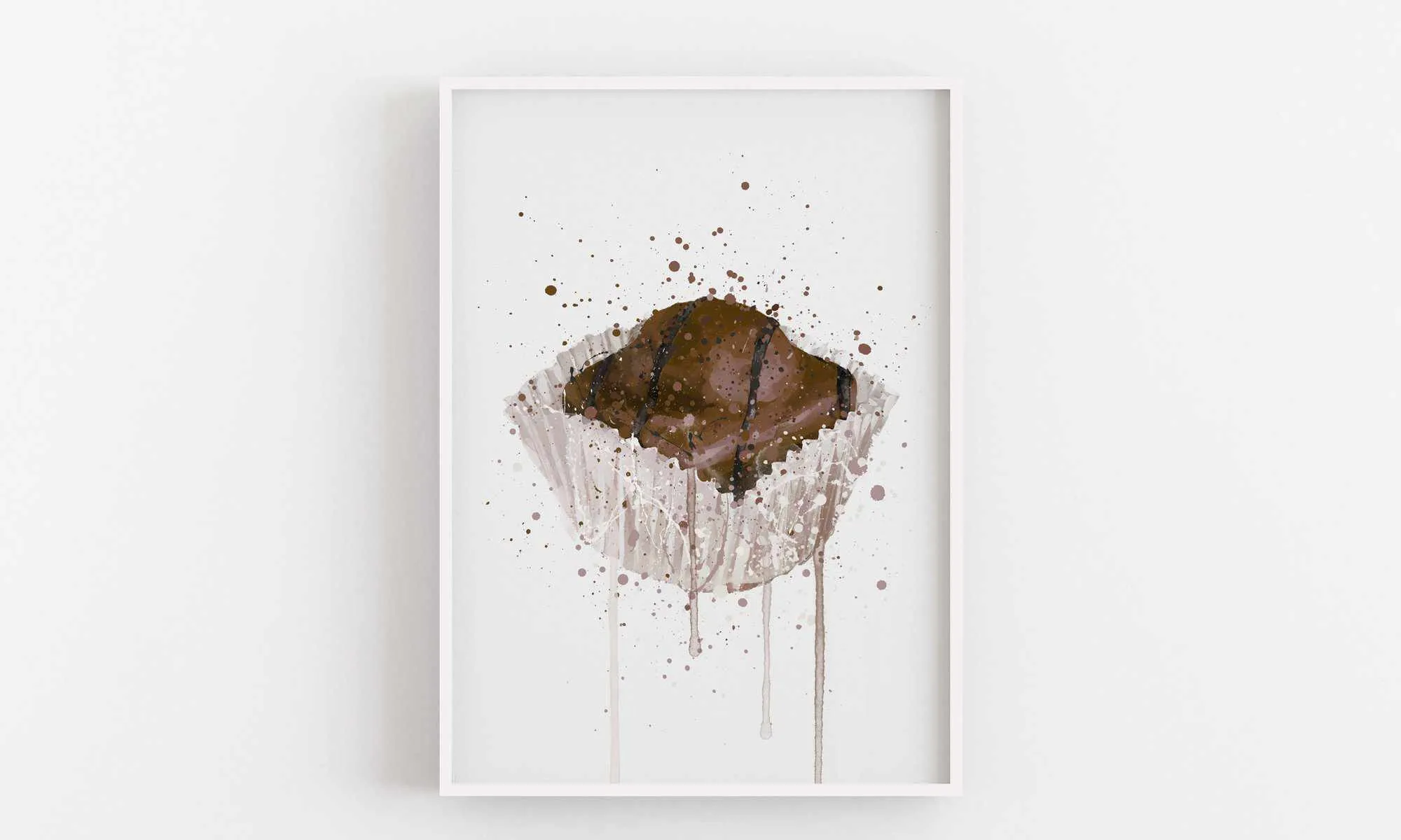 Cake Wall Art Print 'French Fancie Chocolate'