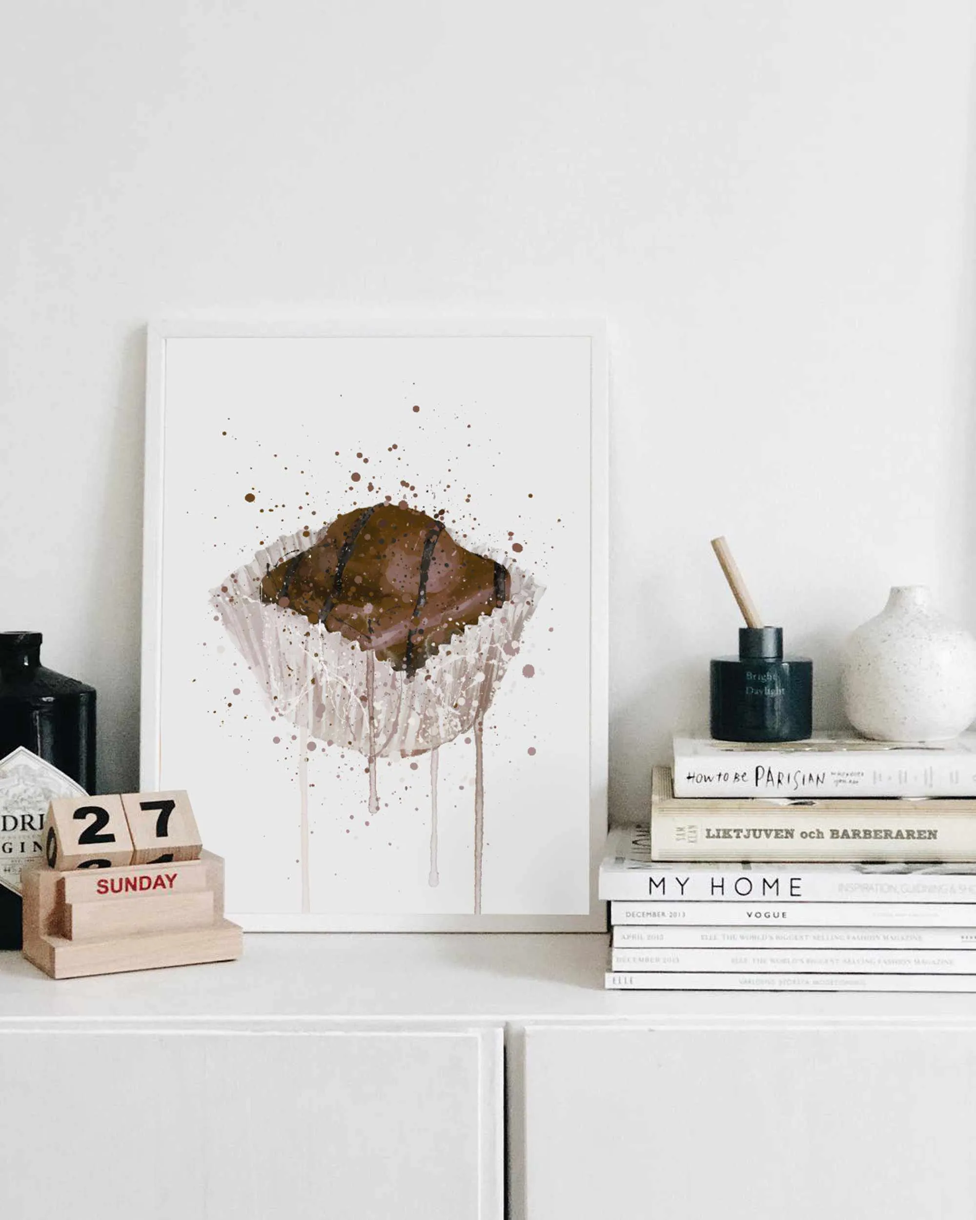 Cake Wall Art Print 'French Fancie Chocolate'