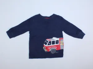 CARTERS FIRETRUCK SHIRT 9M EUC