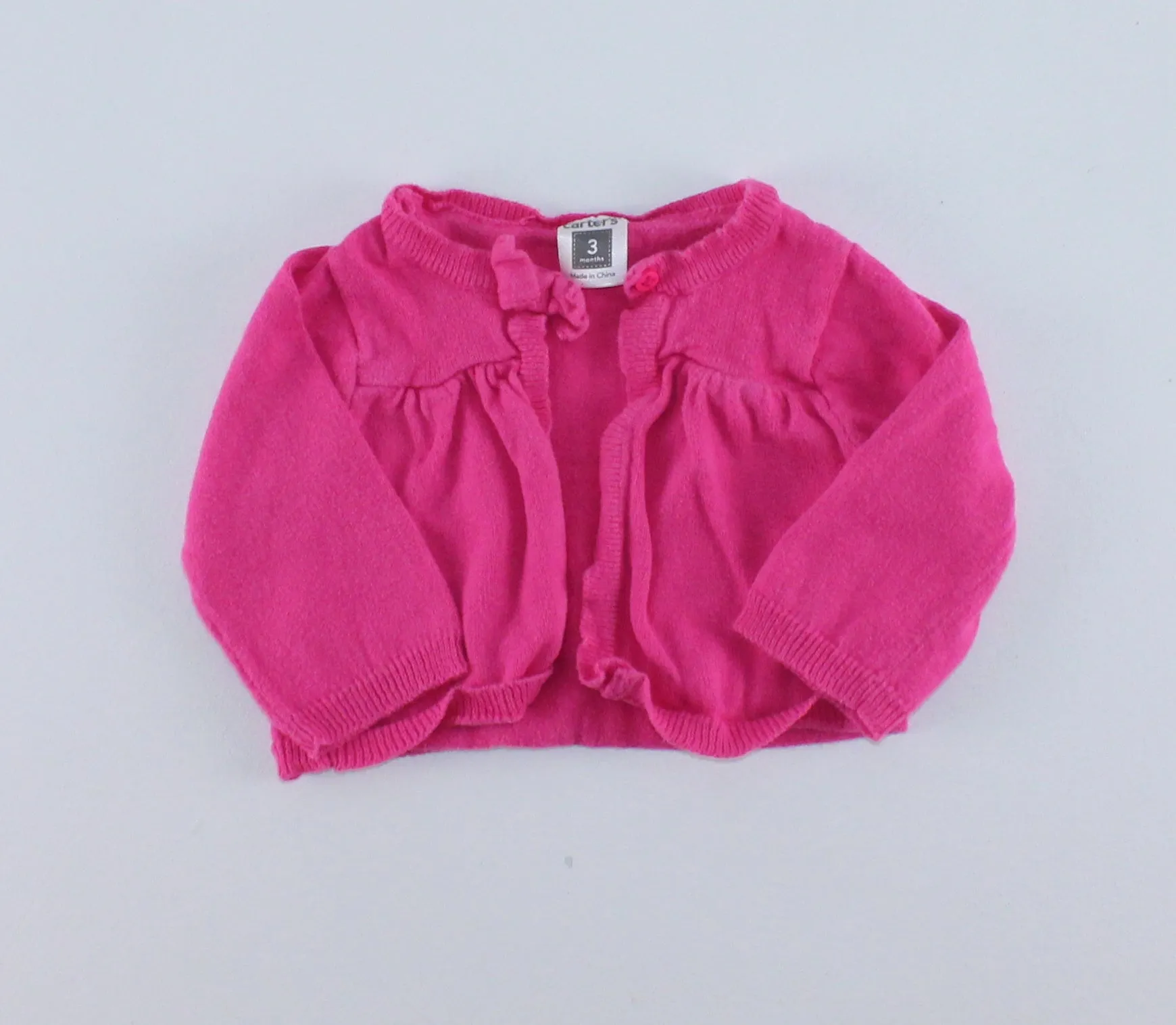 CARTERS PINK CARDIGAN 3M EUC