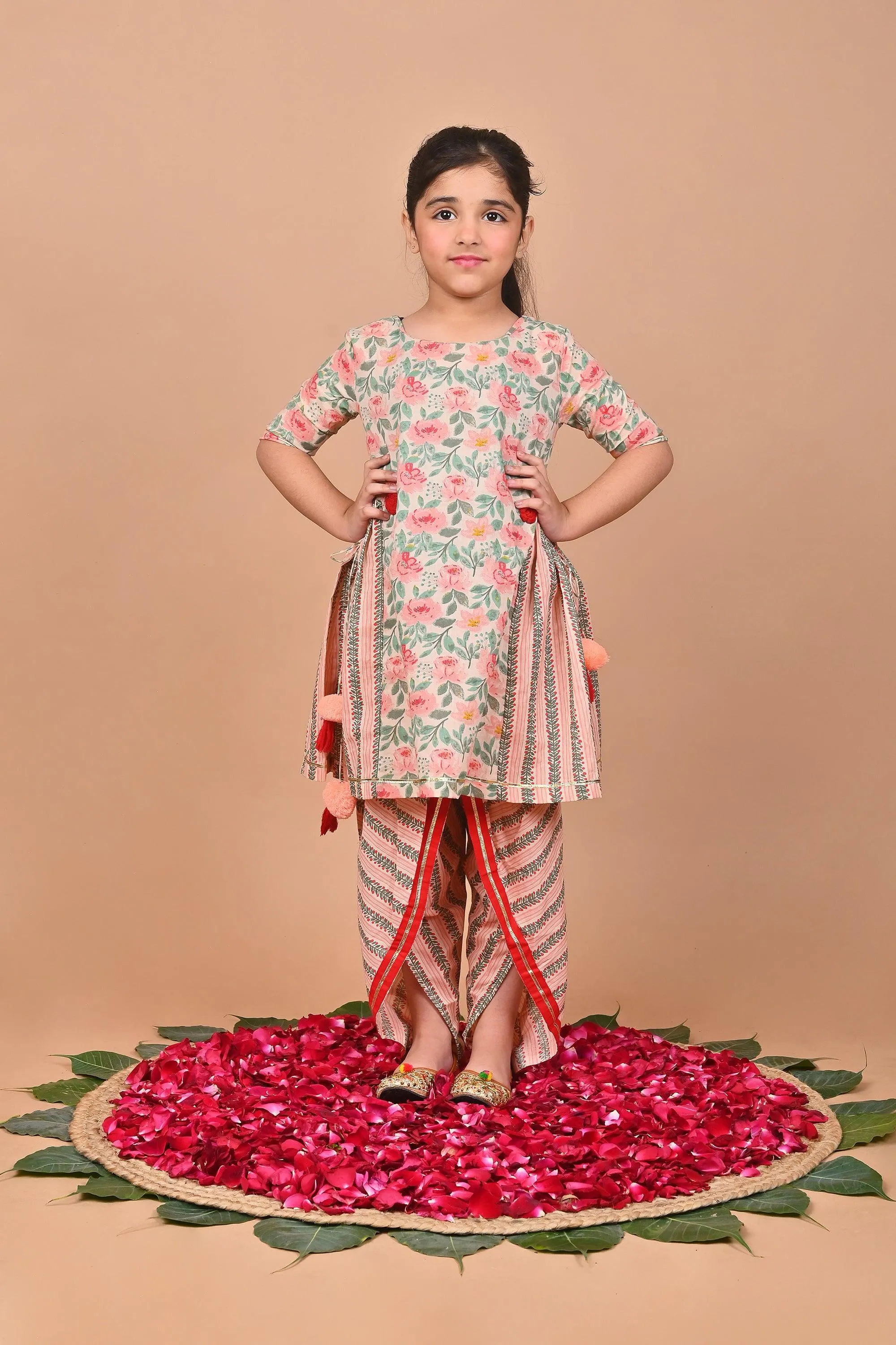 Chia Girls Dhoti Set