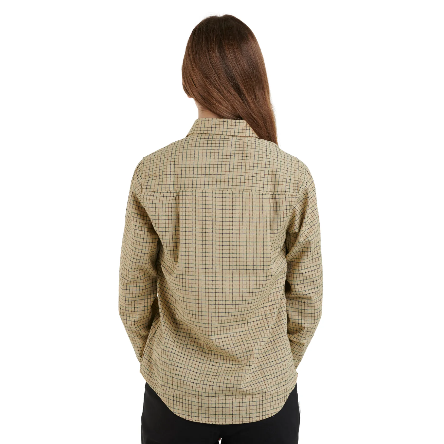 Country Classics Womens Check Long Sleeve Shirts - Cartmel Beige