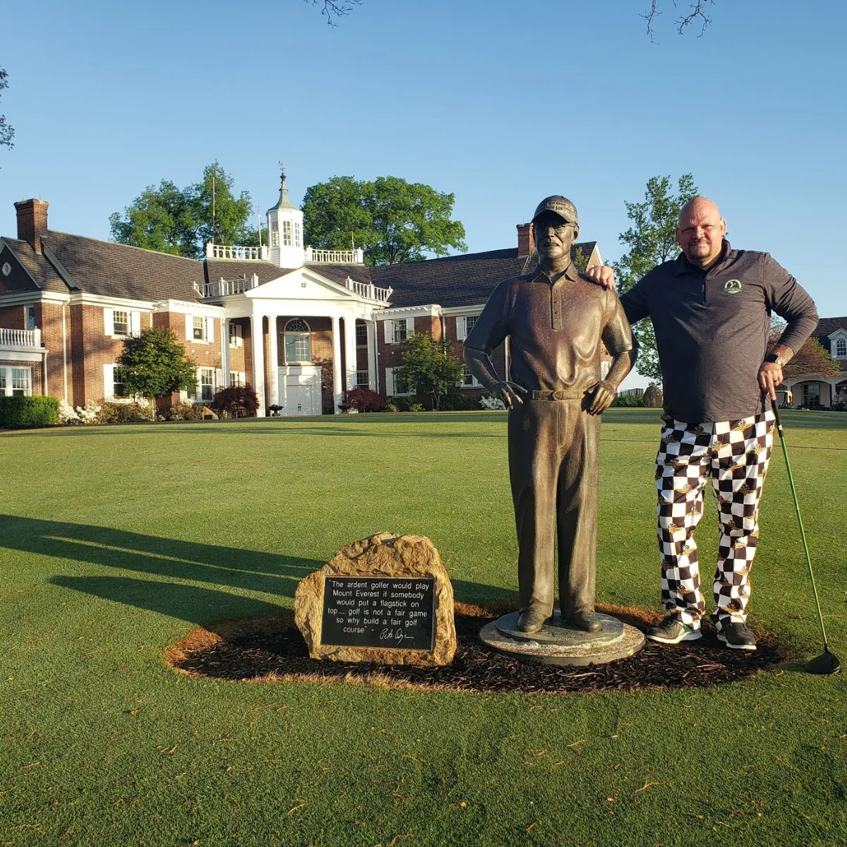 Custom Bronze Statue of Pete Dye