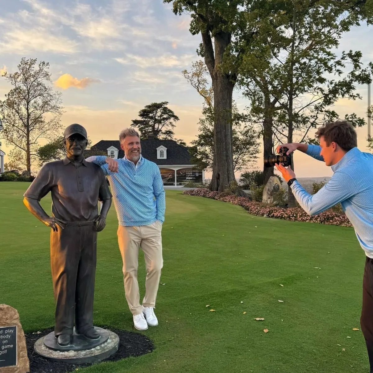 Custom Bronze Statue of Pete Dye