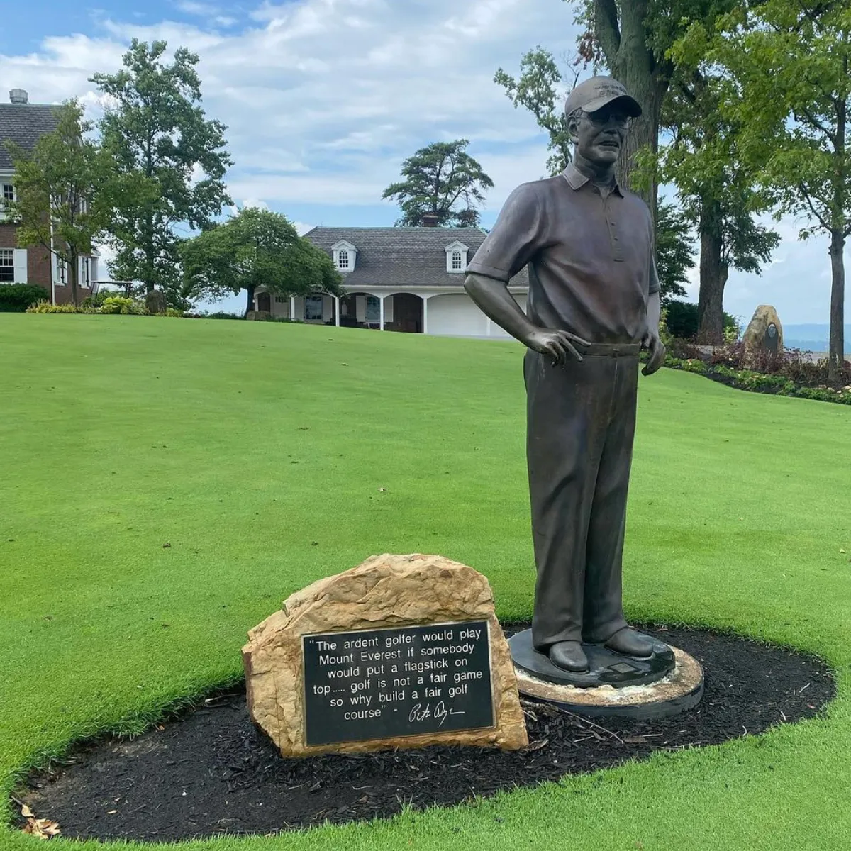 Custom Bronze Statue of Pete Dye