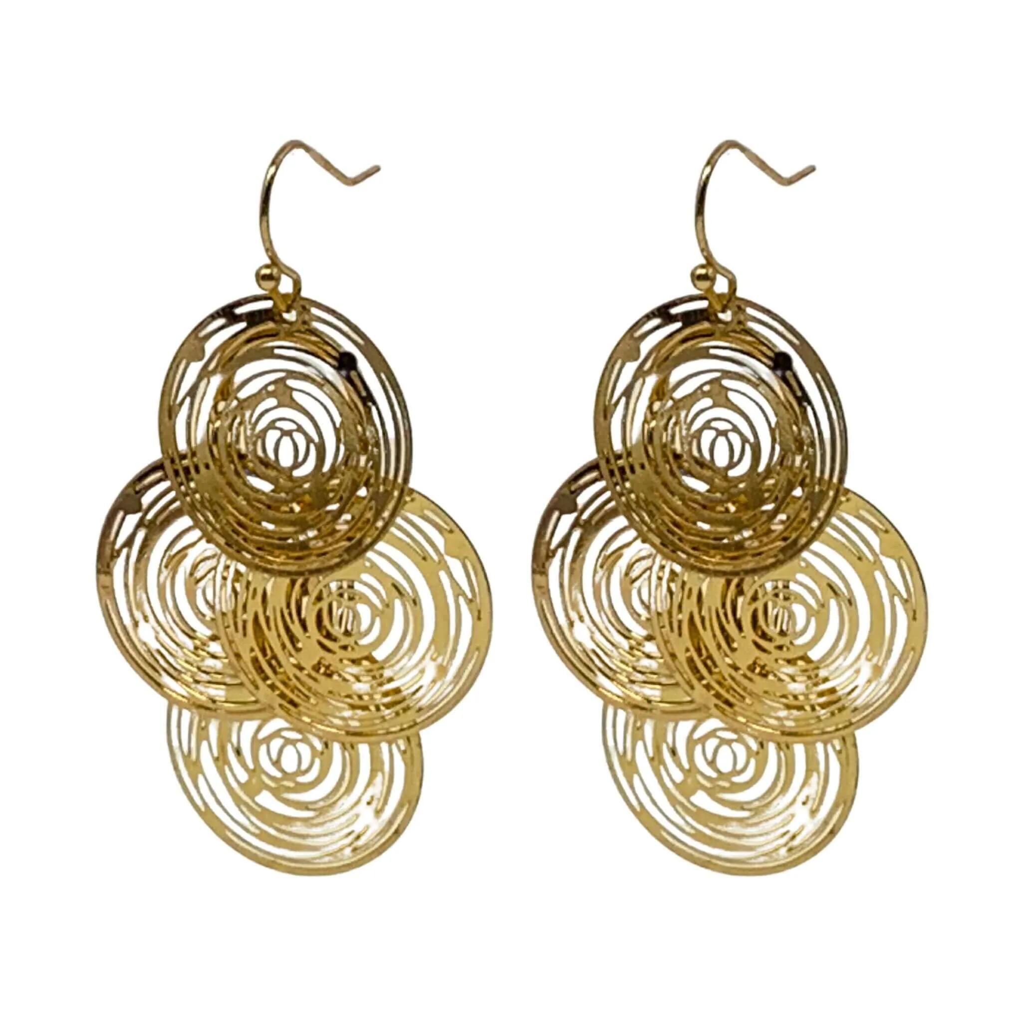 Dazzling Disc & Chandelier Earrings: Silver & Gold Elegance for Every Occasion