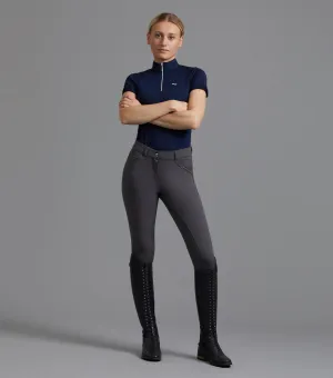 Delta Ladies Full Seat Gel Riding Breeches Anthracite