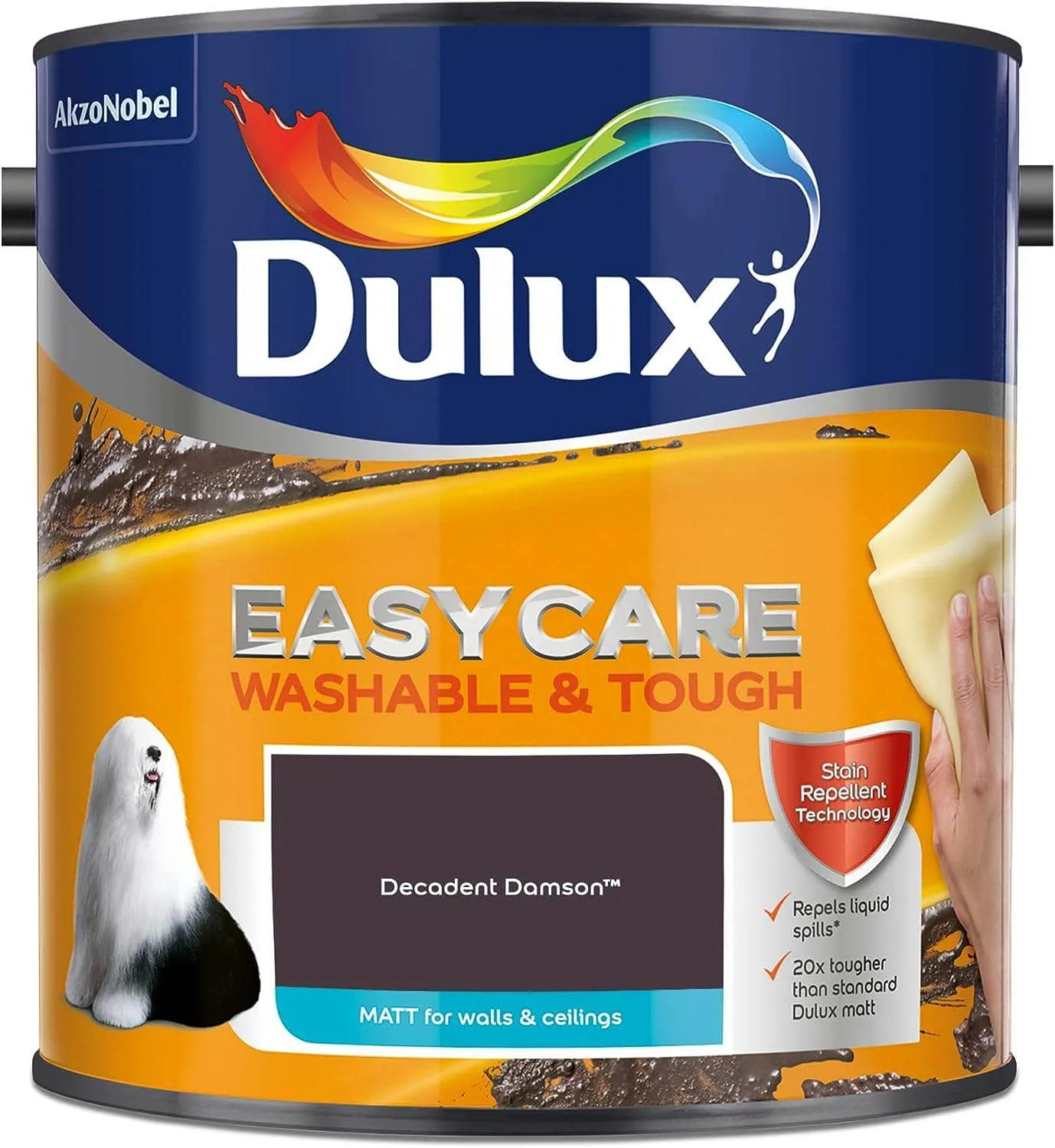 Dulux Easycare Matt Emulsion 2.5L - Decadent Damson