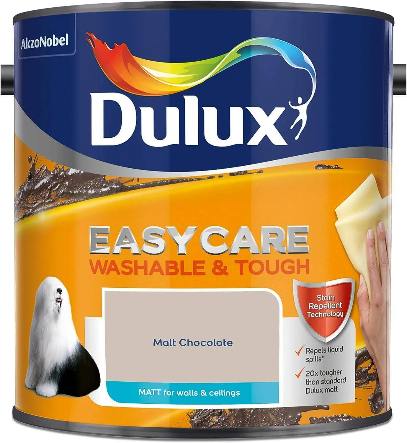 Dulux Easycare Matt Emulsion 2.5L - Malt Chocolate