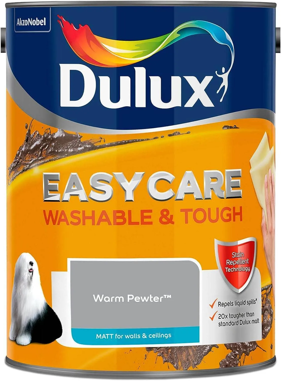 Dulux Easycare Matt Emulsion 5L - Warm Pewter