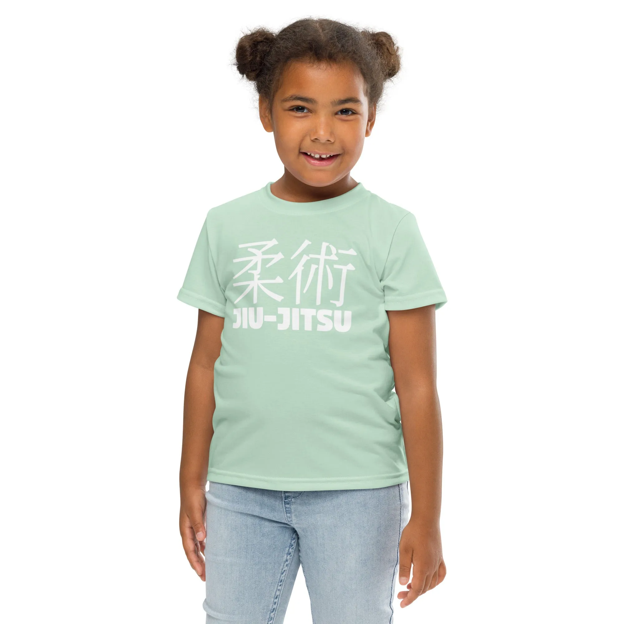 Everyday Active Attire: Girl's Short Sleeve Classic Jiu-Jitsu Rash Guard - Surf Crest