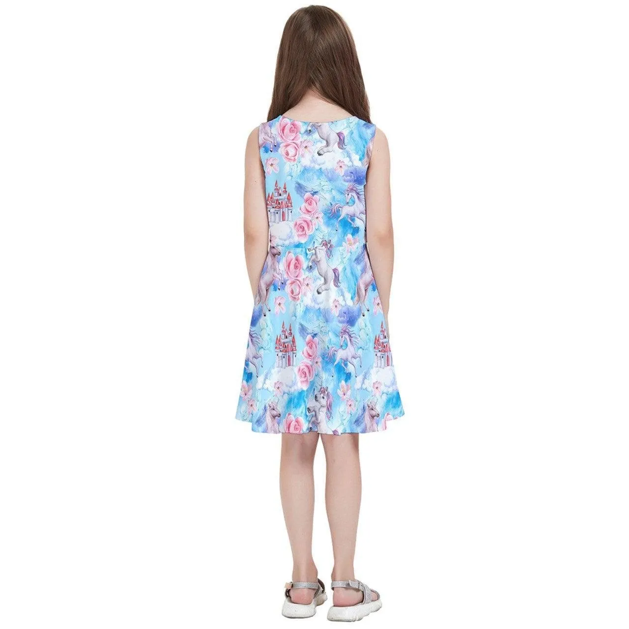 Fantasy Unicorns Kids' Skater Dress