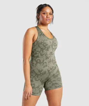 Gymshark Adapt Camo Seamless All In One - Green