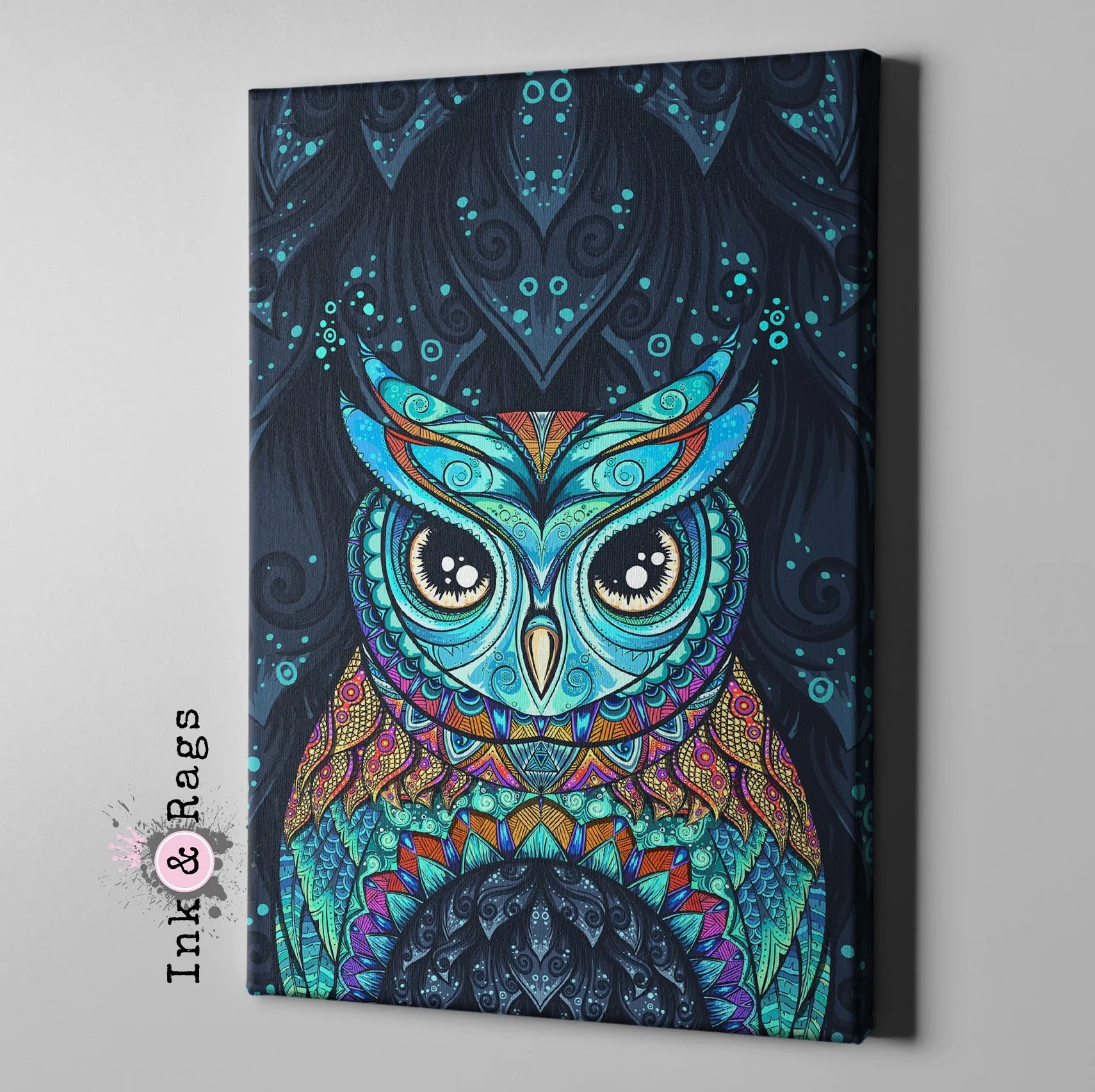 Gypsy Owl Gallery Wrapped Canvas