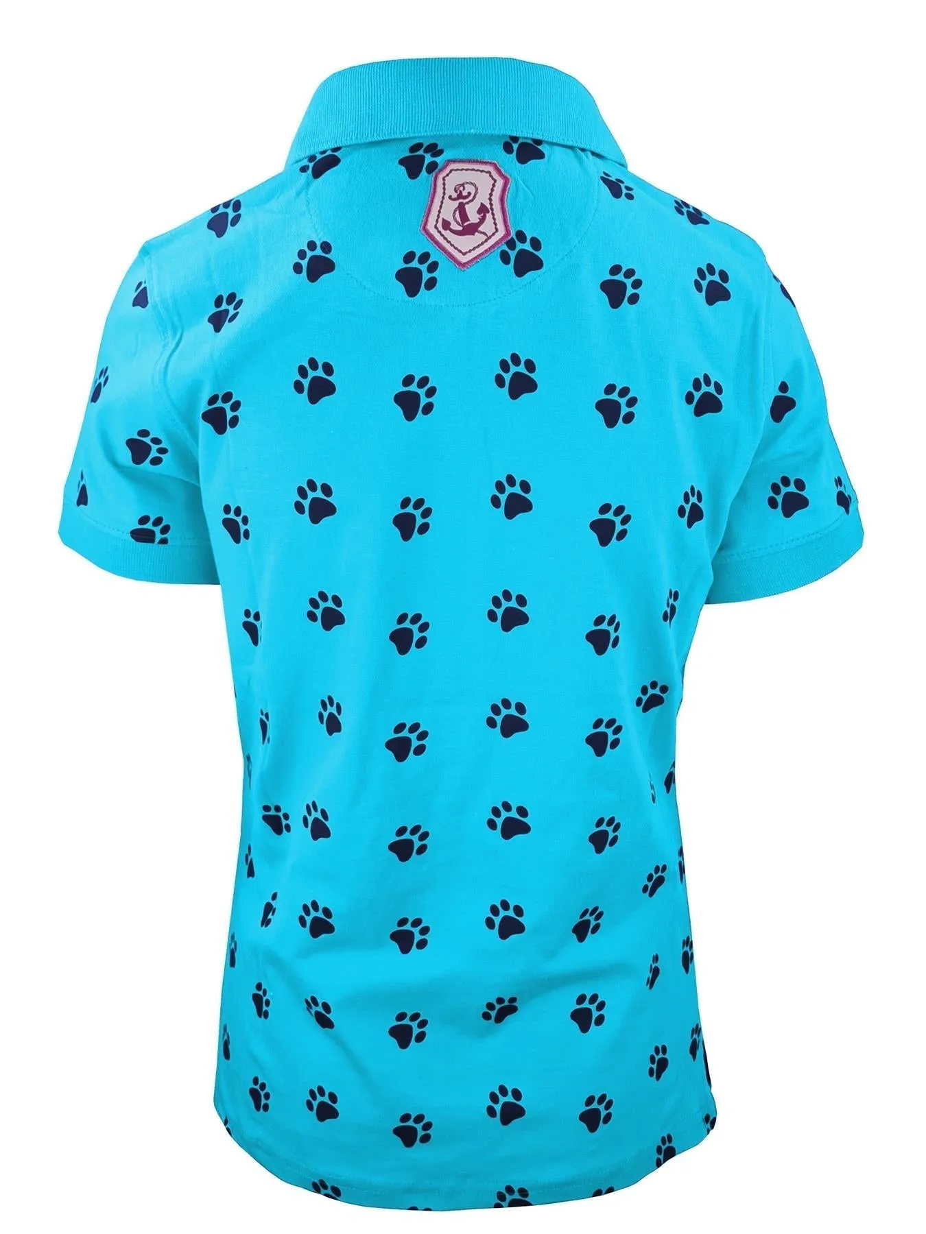 Hazy Blue Womens Short Sleeve Polo Shirt - Scarlett