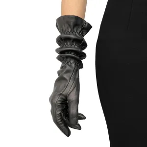 Julianne - Women's Long Leather Opera Gloves