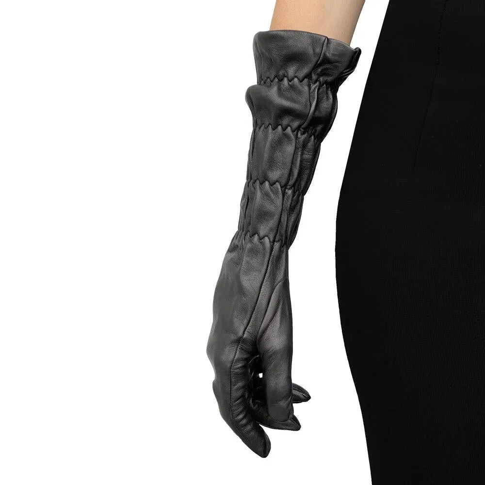 Julianne - Women's Long Leather Opera Gloves