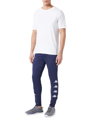 Kappa Mens Training Dolcedo Performance Joggers Blue Marine Pants