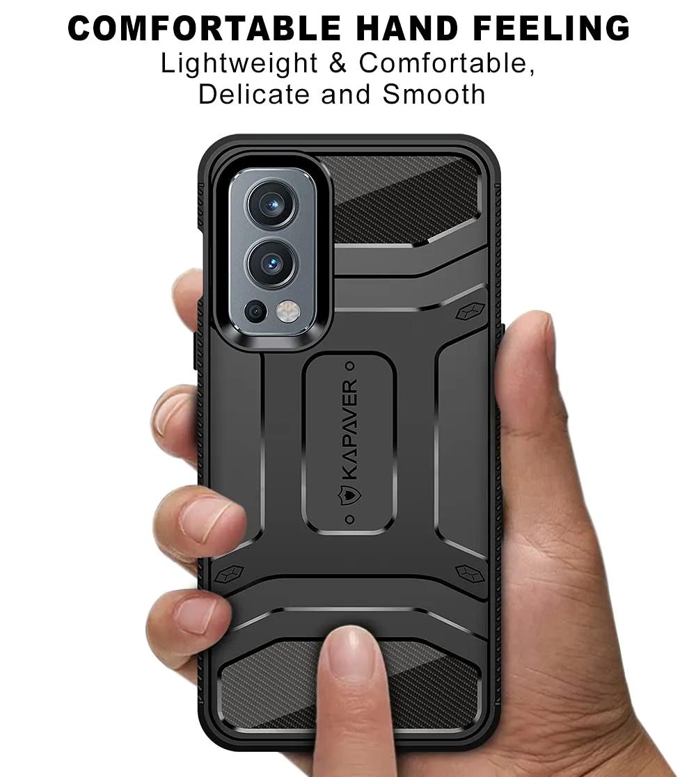 OnePlus Nord 2 5G Back Cover Case | Rugged - Black