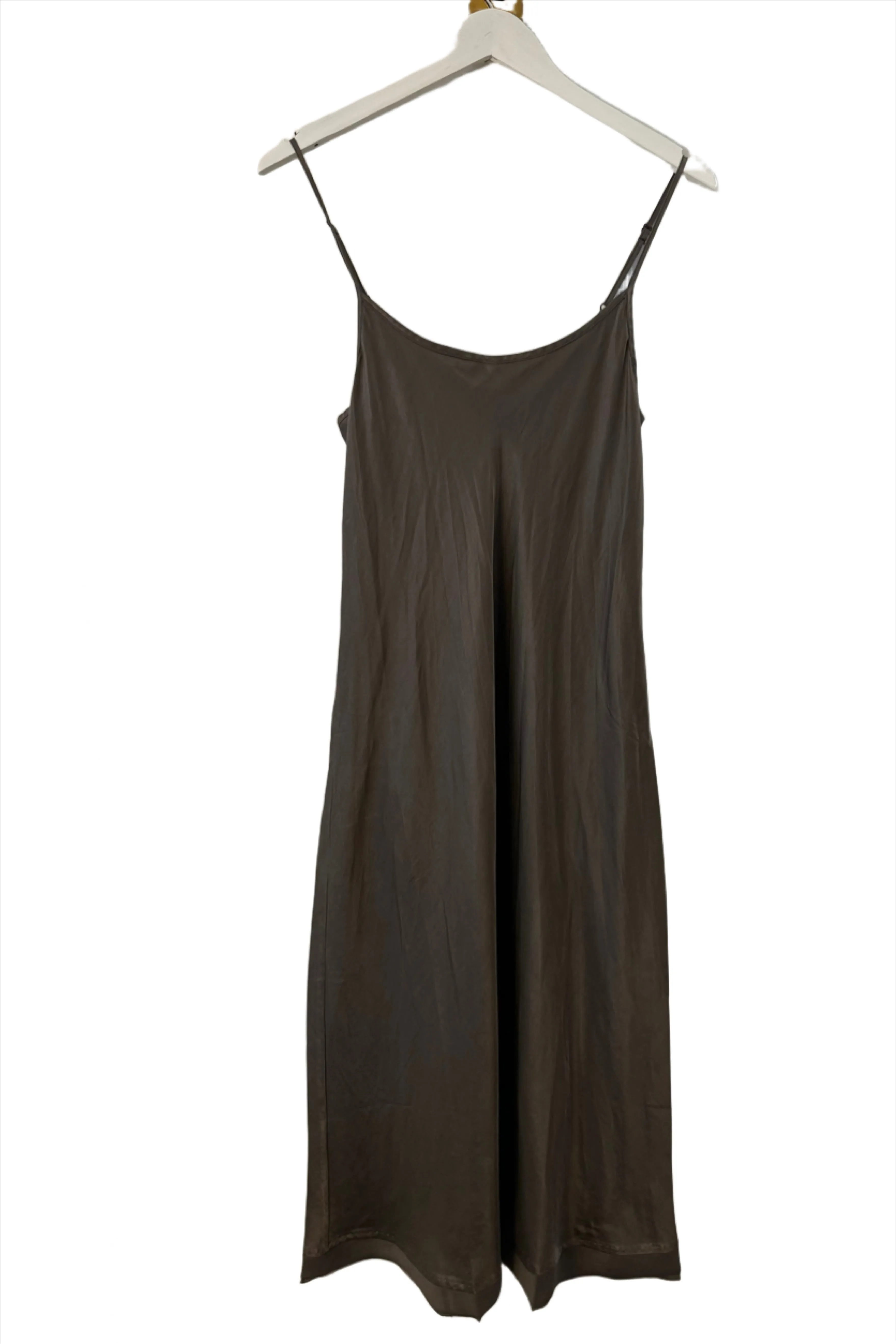 Porcini Classic Petal Slip Dress with Chiffon