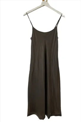 Porcini Classic Petal Slip Dress with Chiffon