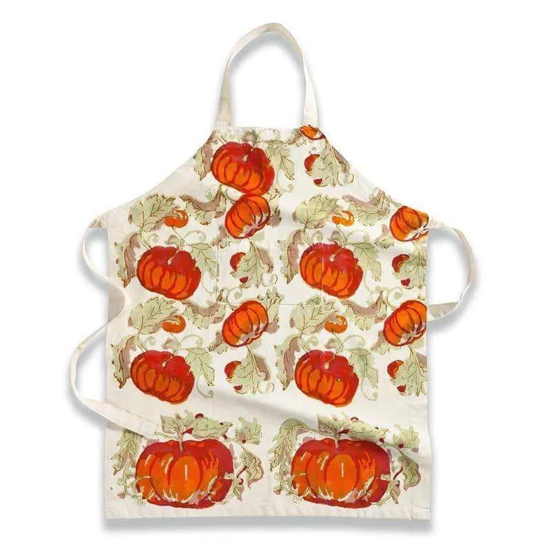 Pumpkin Apron Red & Green