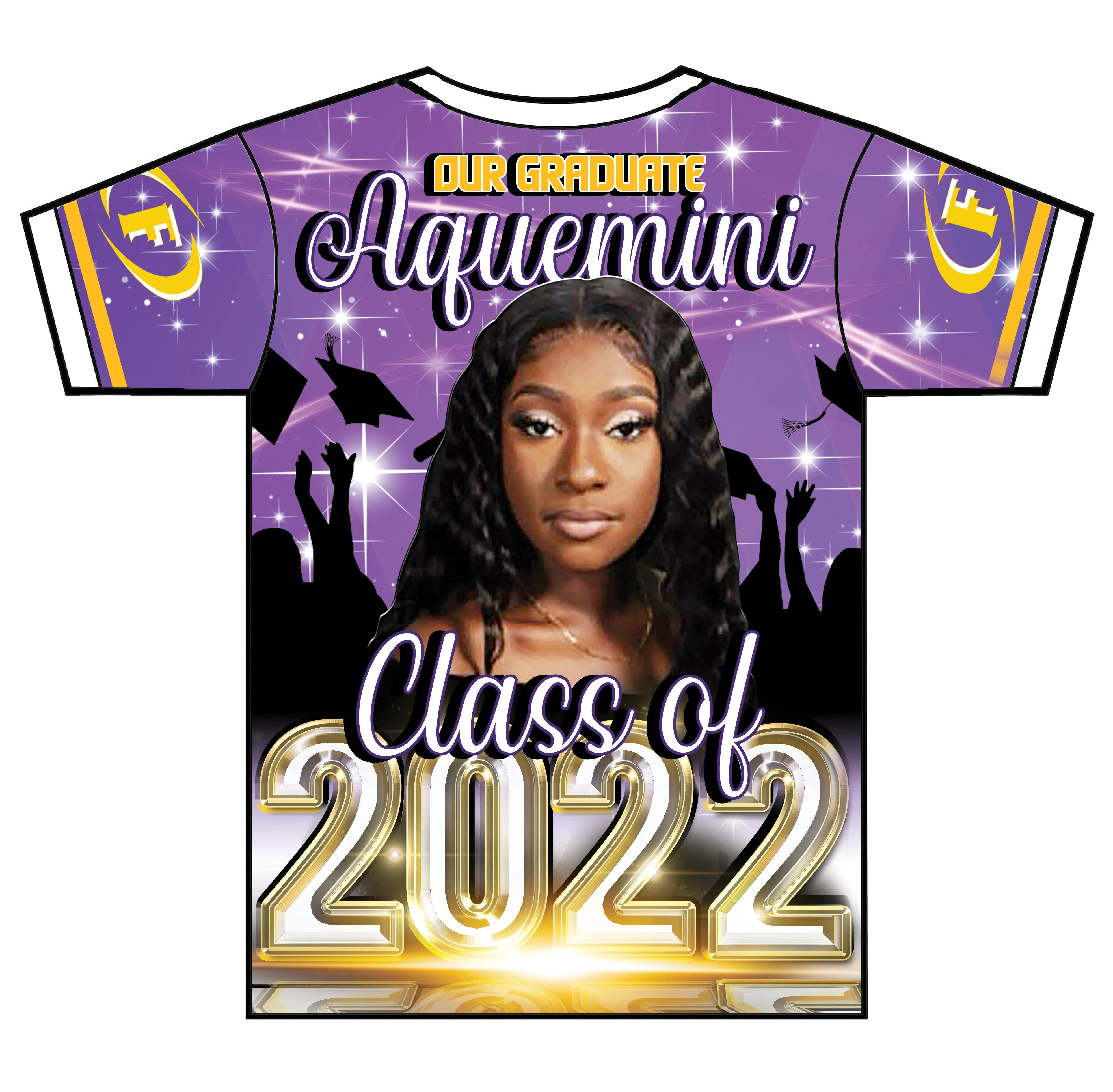 "Aquemini" Custom Designed Graduation 3D shirt