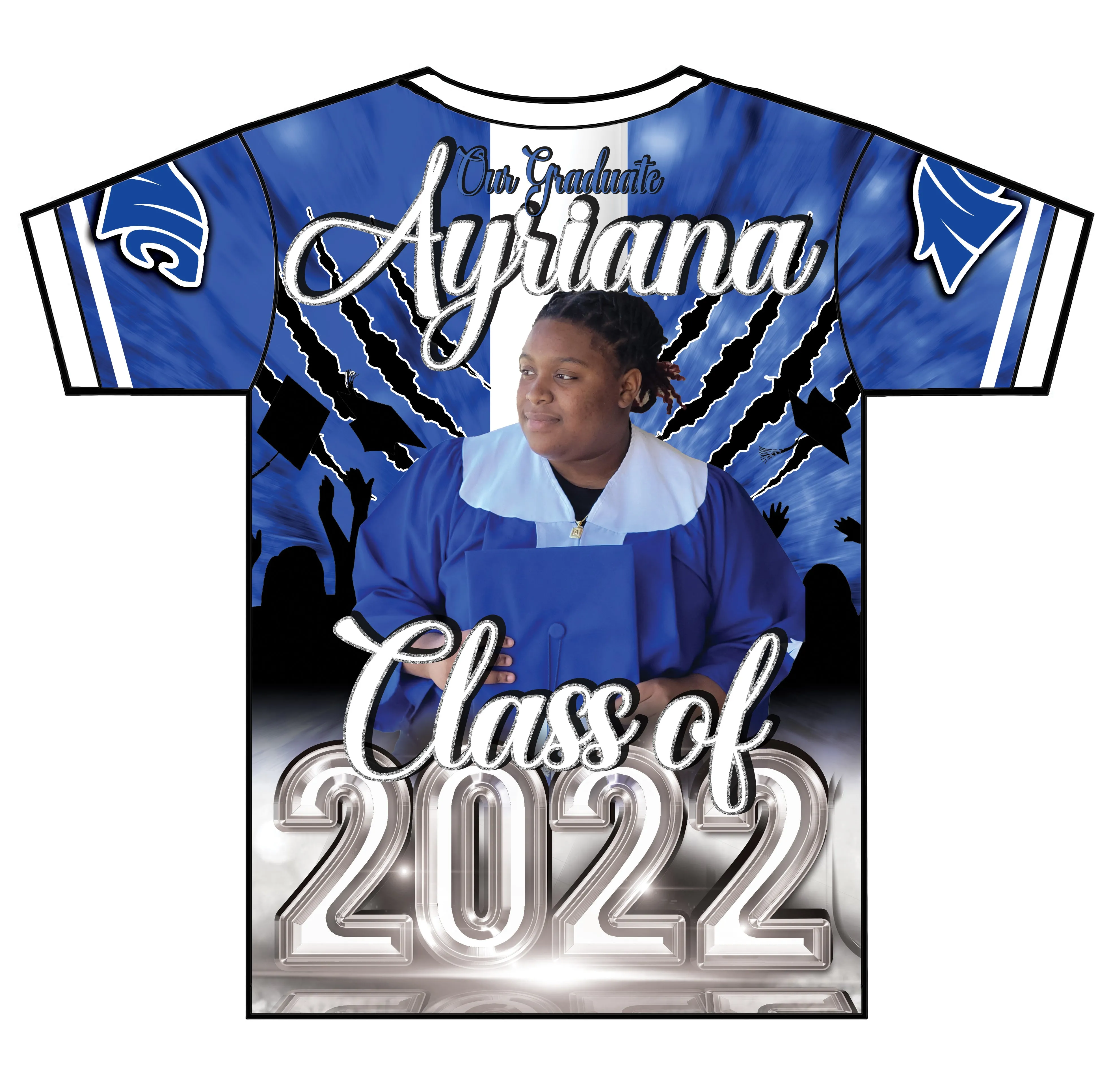 "Ayriana" Custom Designed Graduation 3D shirt