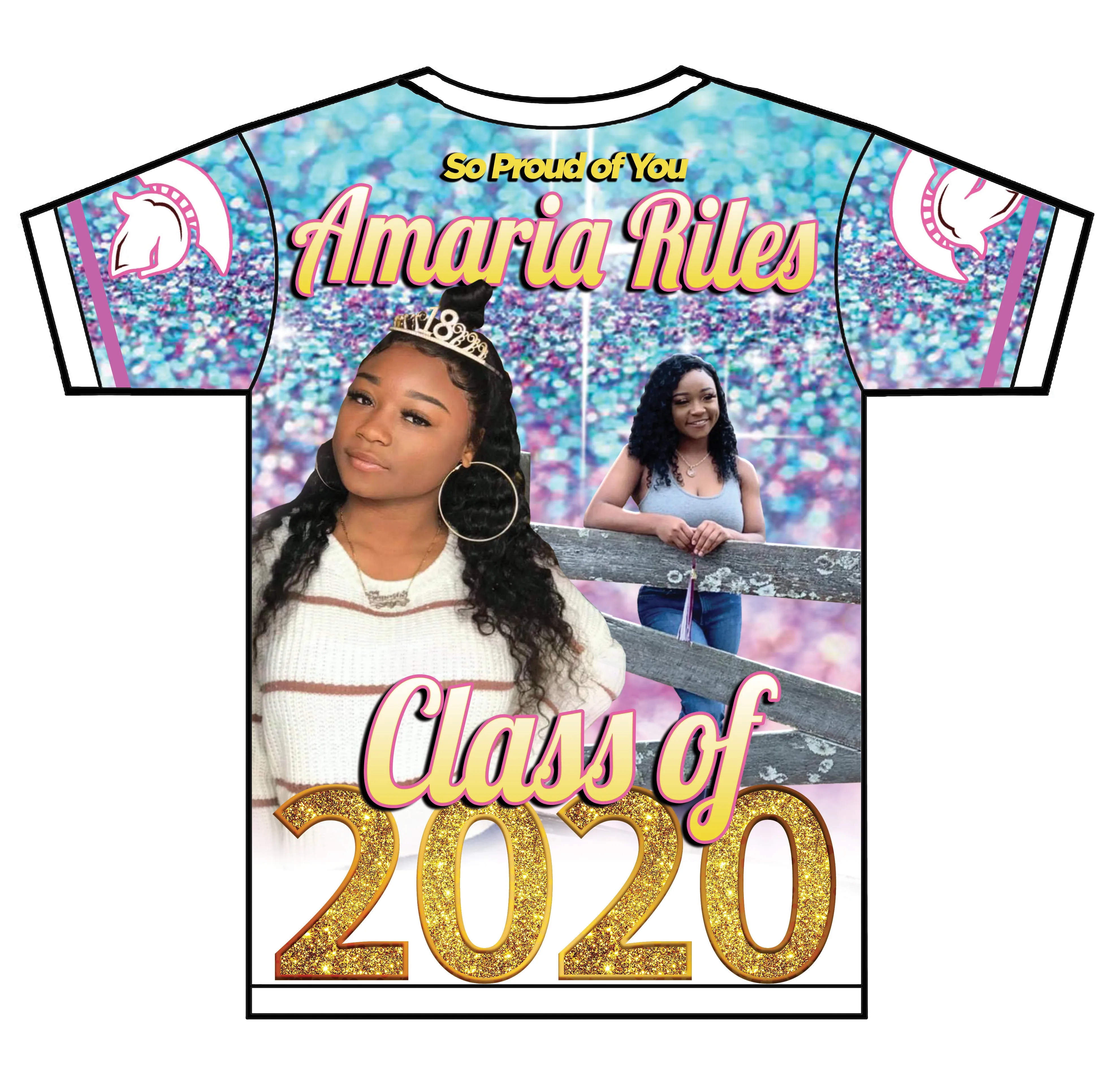 "Colorful" Custom Designed Graduation 3D shirt