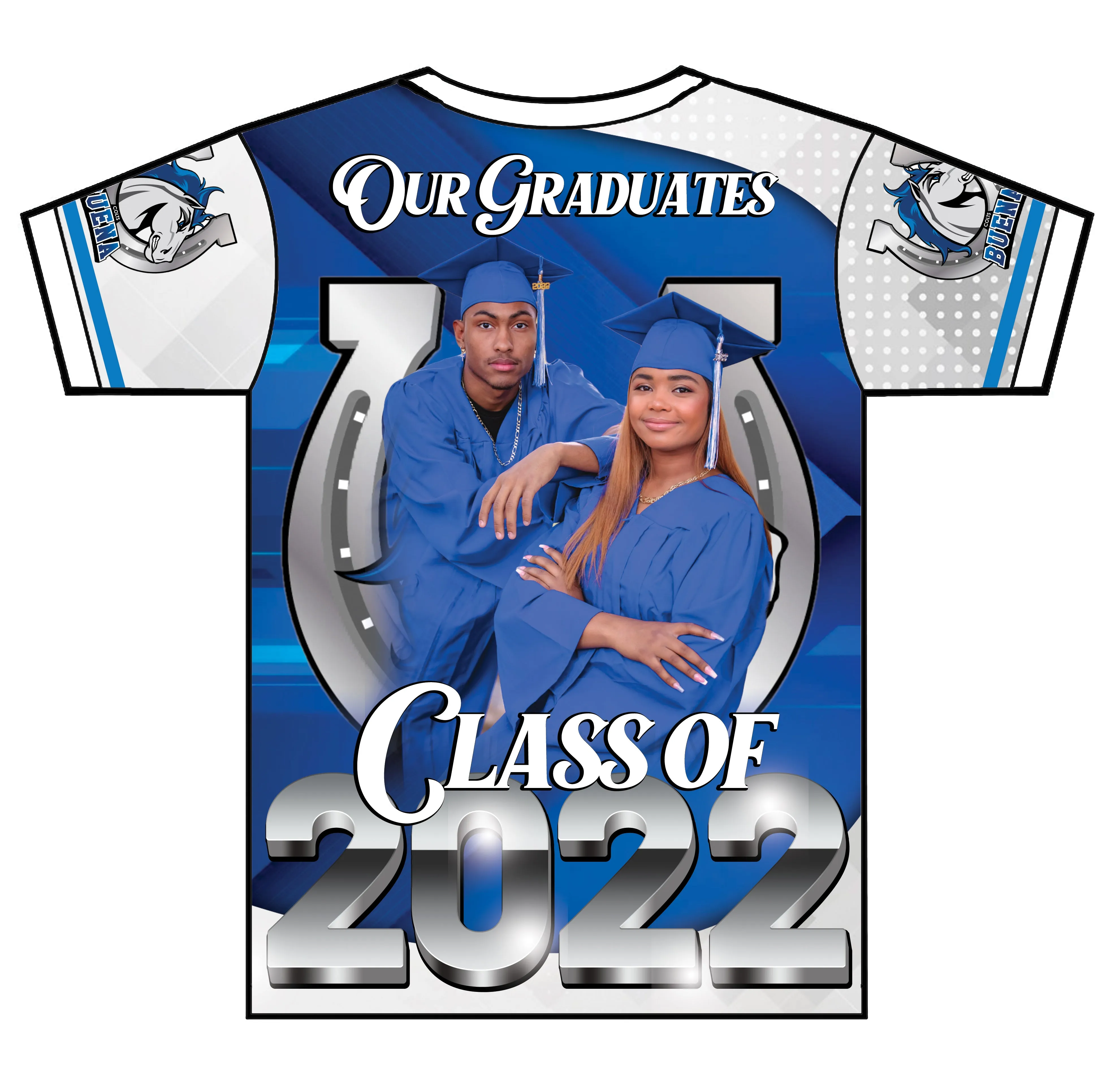 "Erick & Julia" Custom Designed Graduation 3D shirt