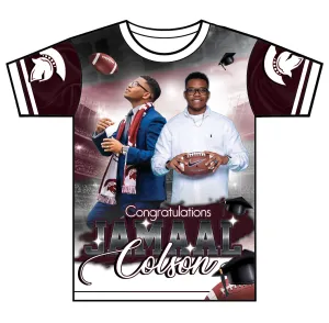 "Jamaal" Custom Designed Graduation 3D shirt