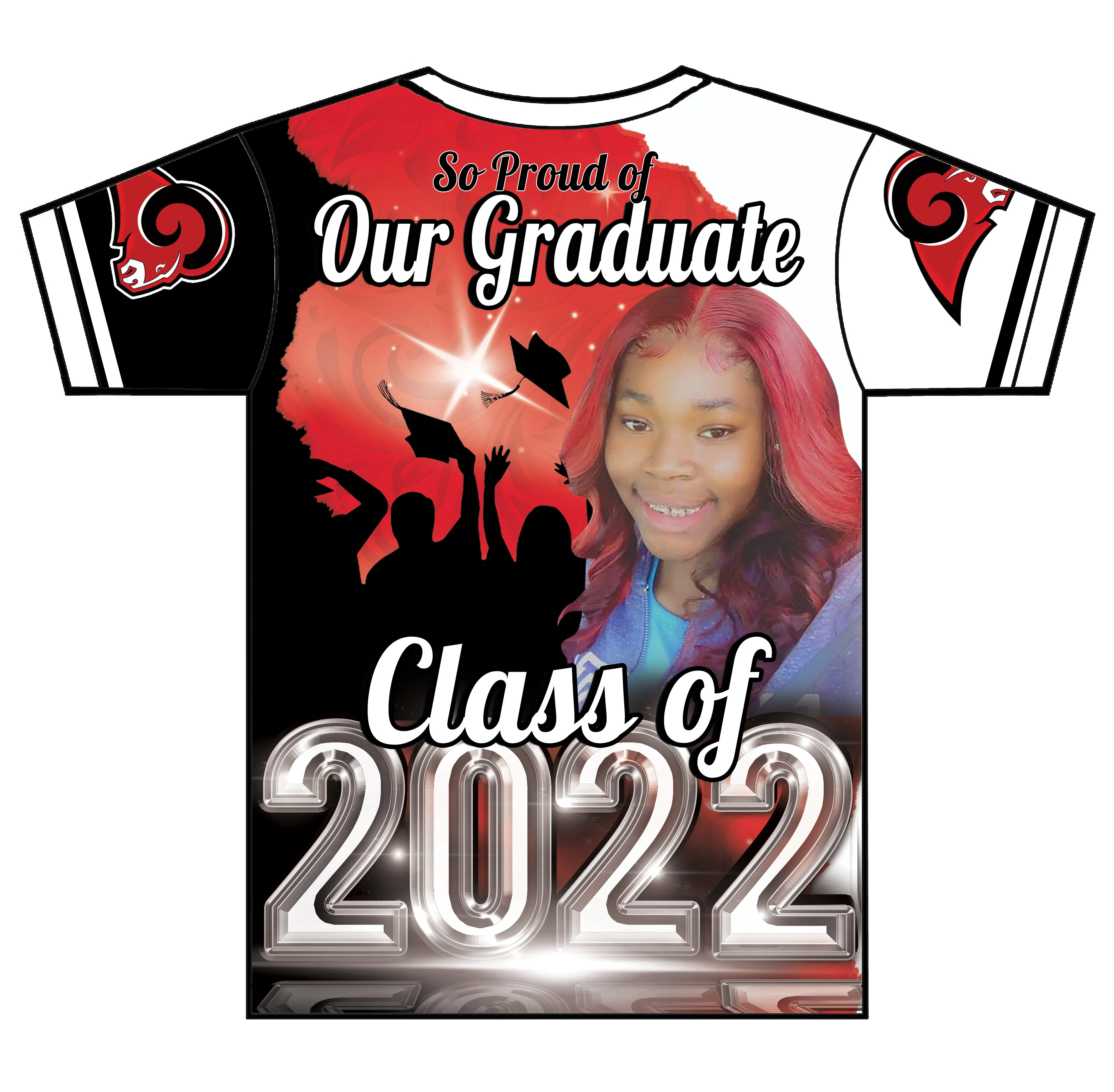 "Rick'Mishia" Custom Designed Graduation 3D shirt