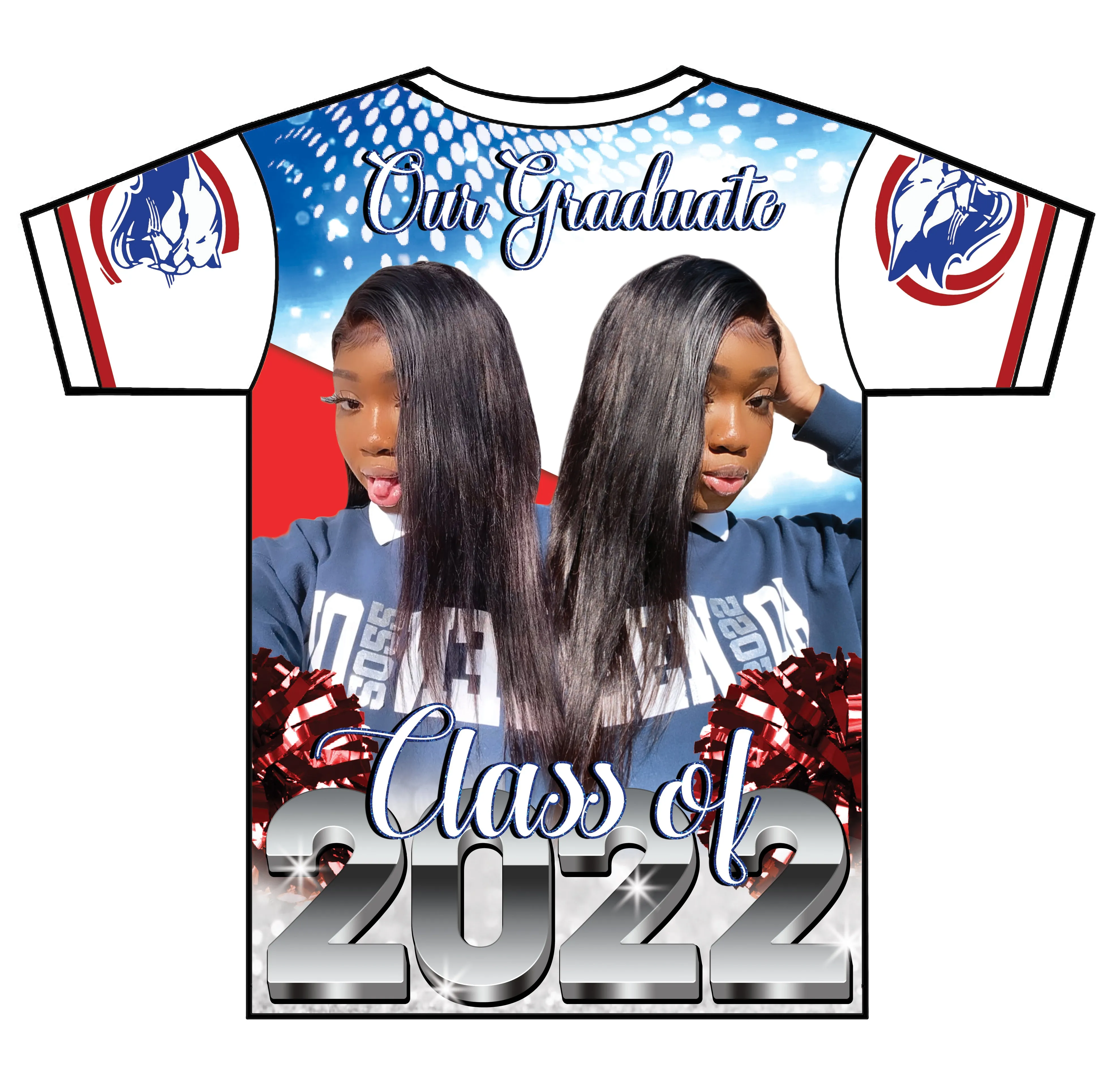 "Shaniyah" Custom Designed Graduation 3D shirt