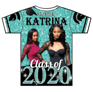 "Tiffany's" Custom Designed Graduation 3D shirt