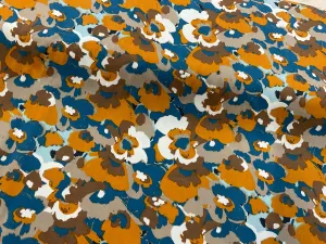 Retro Floral Viscose