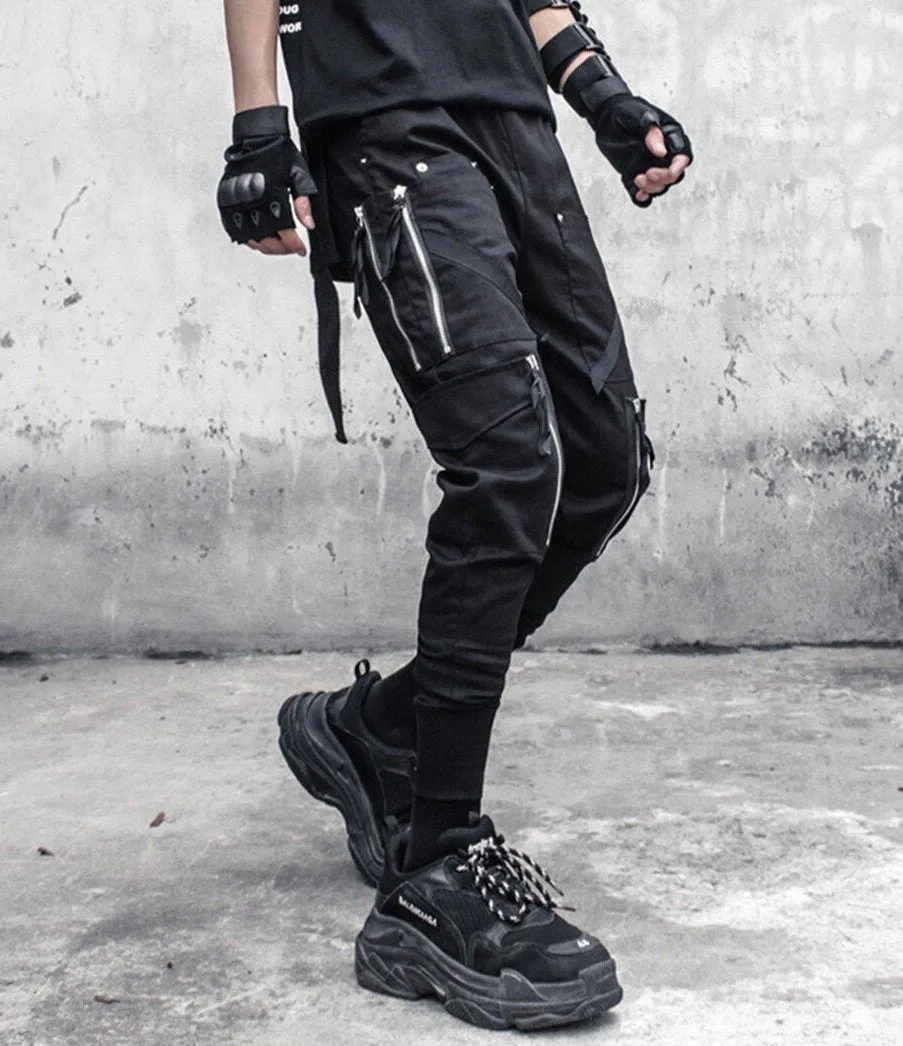 Slim Fit Zipped Pocket Cargo Pants