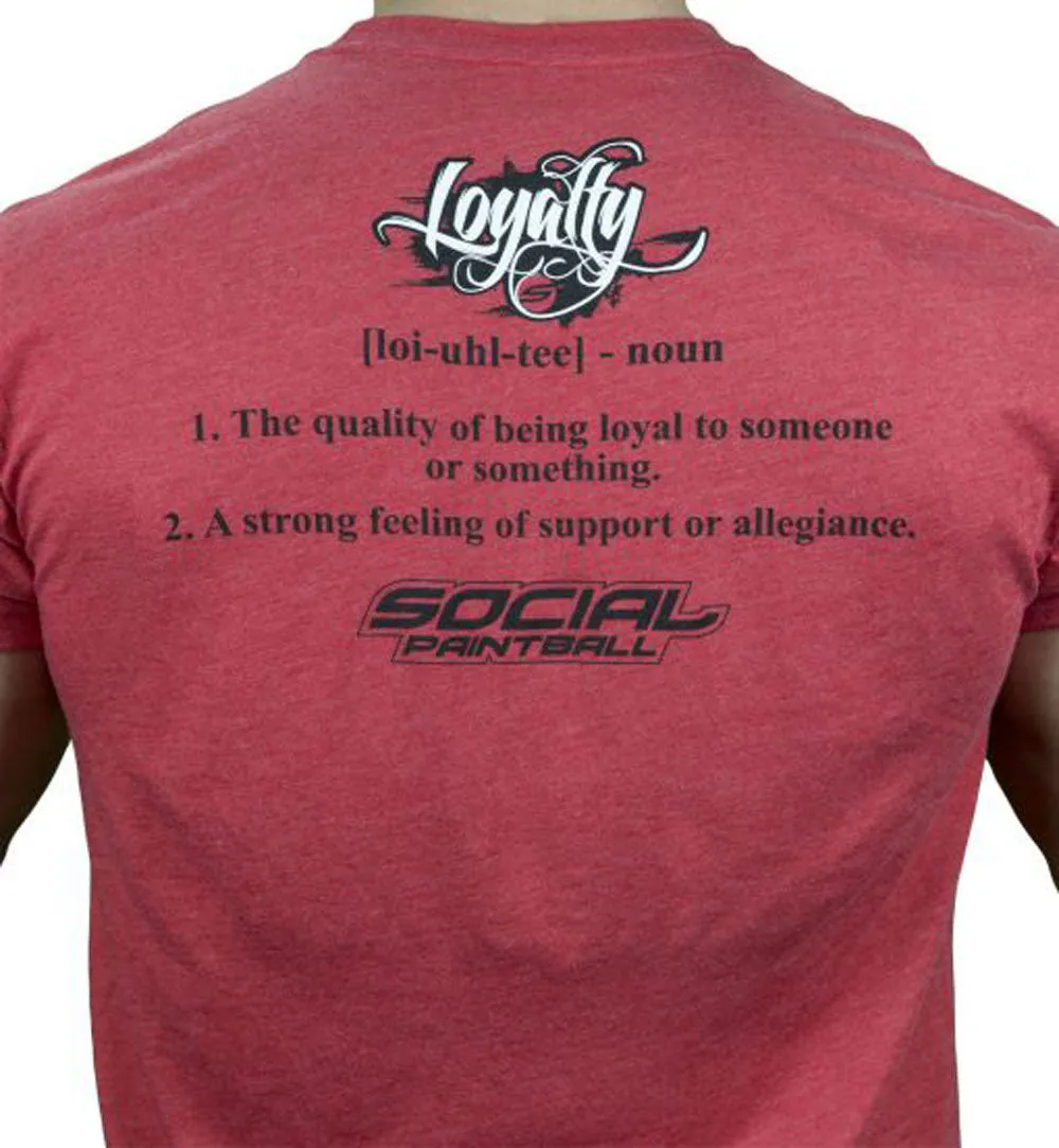 Social Paintball Loyalty T-shirt Red - Large